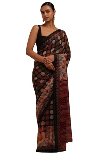 Soch Women Georgette Geometric Print Saree