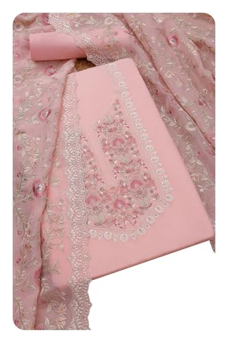 Soch Women Embroidered Unstitch Dress Material with Thread Work