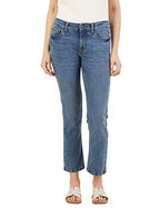INKD Womens Mid Rise Straight Jeans (INKSS23WJN-013_Marine Blue_30)
