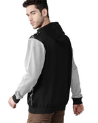 Noble Monk MenS Printed Cotton Blend Hooded Neck Sweatshirt | Full Sleeves | Casual Hoodie For Men