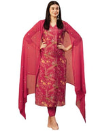 ANNI DESIGNER Womens Cotton Blend Straight Printed Kurta with Pant & Dupatta (SHOKO RED-NFB_5XL_Red_XXXXX-Large)