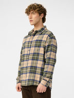 The Souled Store Plaid Shirt: Mustard Men And Boys Long Sleeves Collared Neck Button Front Regular Fit Cotton Utility Shirts