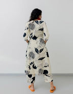 ANNI DESIGNER Womens Rayon Blend Straight Printed Kurta with Pant (ANAAR-BEIGE_L_Beige_Large)