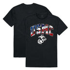 Flag Letter Tee, Marines, Black, L