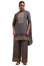 Soch Women Muslin Floral Print Suit Set with Thread Work