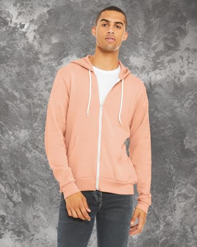 Unisex Sponge Fleece Full-Zip Hooded Sweatshirt - ASPHALT - 2XL(D0102H7WM7J)