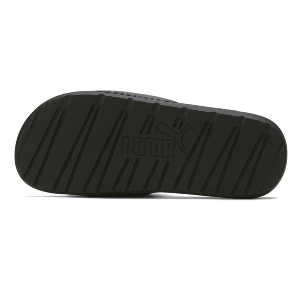 PUMA Men's COOL CAT 2.0 Slide Sandals, PUMA Black-PUMA Red-PUMA Red, 10