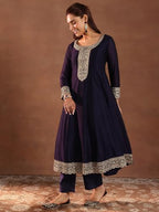 Libas WomenS Silk Blend Kurta Sets (49024R