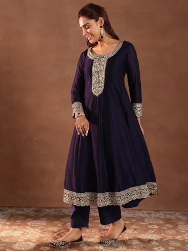 Libas WomenS Silk Blend Kurta Sets (49024R