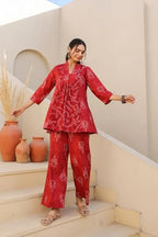 Kalaanj Ethnic Co Ord Set | Casual Wear Pant Top Set | Fancy Co-Ord Set | Full Pair Set | Kurta Sets Kurtis | Kurta Pant Setkals