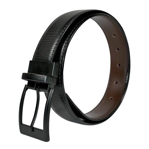 Usl Formal & Casual Faux Leather Reversible Belt For Men (28 To 54 Inches Of Waist Size) (50, Honey Black) 50
