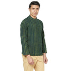 Fabindia Cotton Dobby Weave Super Short Kurta (Light Green-10702211)