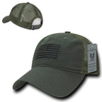 Relaxed Trucker USA, Tonal Flag, Olive