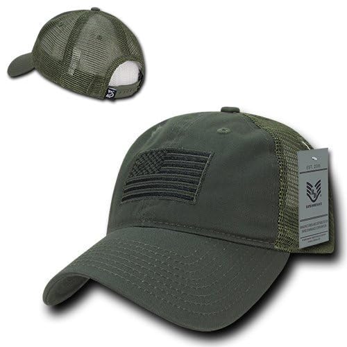 Relaxed Trucker USA, Tonal Flag, Olive