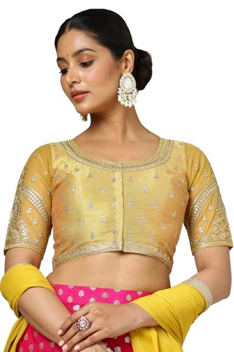 Soch Women Tissue Embroidered Sleeveless Regular Fit Blouse