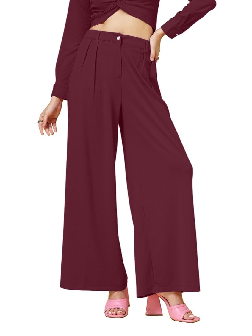 Womens Val Wide Leg Women Trouser | Pants for Womans | Korean Pant for Woman | Formal Pant for Woman | Flared, Baggy, and Loose