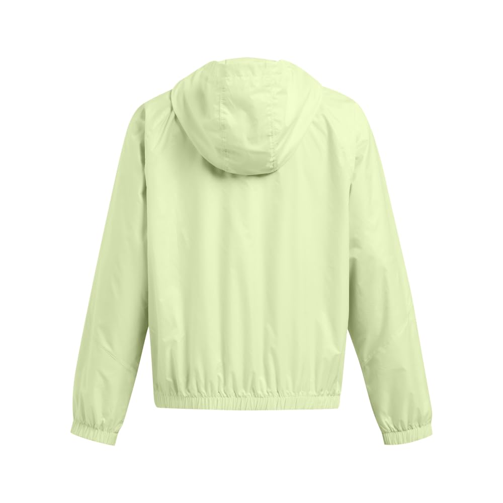 Under Armour Women's Sport Windbreaker Jacket, (383) Retro Green / / White, X-Large