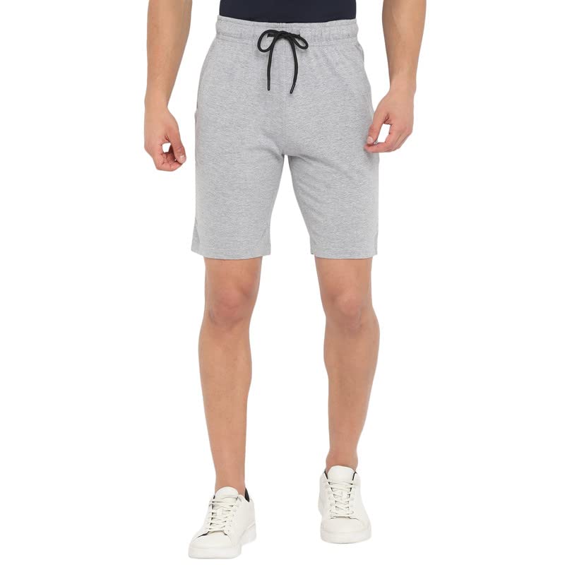 Turtle Men Essentials Grey Solid Shorts