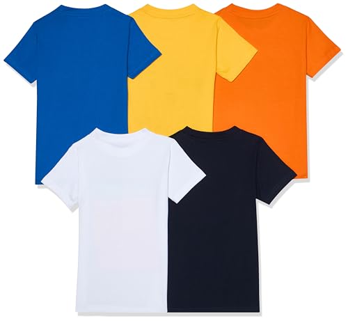 T2F Boys Cotton Printed Regular Fit T-Shirt (Pack 0f 5)