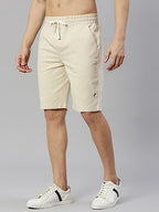 Thomas Scott Mens Solid Slim Fit Shorts Beige