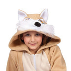 Vixie Kids Hoodie -Tan/Ivory M