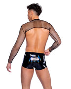 6513 - Vinyl with Iridescent Pint Shorts