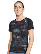Campus Sutra Graphic Print Women Round Neck Black Sports Jersey(Az18Csj_Jrsub03_W_Pln_Bl_Az_M)