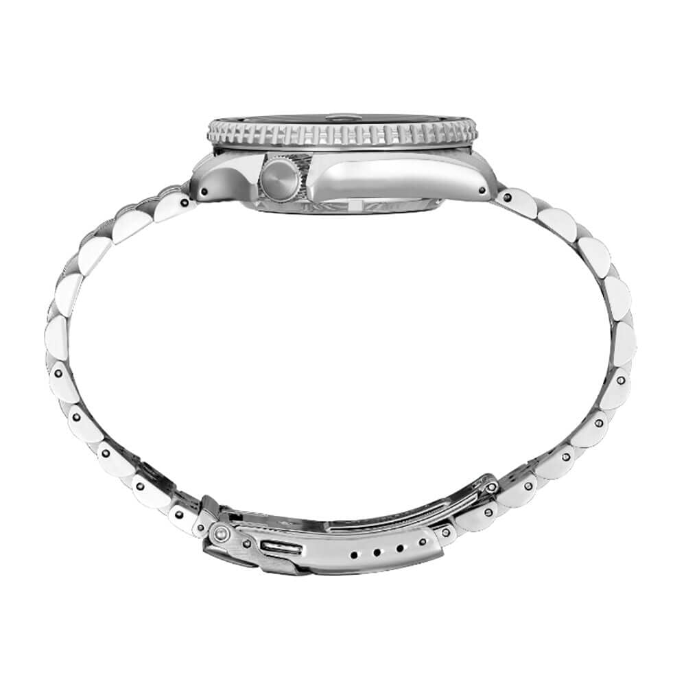 Seiko SSK005 Automatic Watch for Men - 5 -Sports - Orange Dial with Date Calendar and Luminous Hands & Markers and Gray GMT Beze