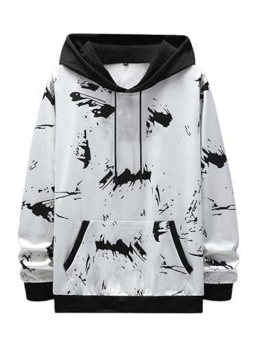 TOPLOT Unisex Woolen Blend Hooded Neck Hoodie (Hoodie-5147-XL) White