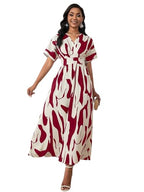 Leriya Fashion Womens Rayon Fit and Flare Ankle Length Dress (LF-WD1194_Wine_XL)