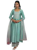 Libas WomenS Chanderi Silk Kurta Set (49282