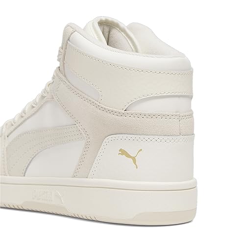 PUMA Womens Rebound Layup Sneaker, MASHMALLOW Warm White-Alpine Snow-Sugared Almond, 6.5