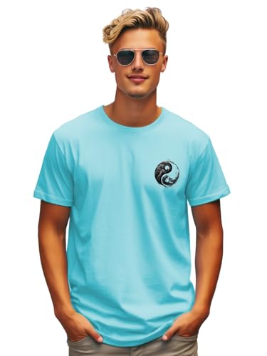 ADRO Men's Solid Regular Fit T-Shirt (RN24-STICK-YONG-MI_Mint