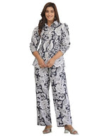 GRECIILOOKS Womens Rayon Printed Classic Kurta Set (GL-W2176&TR1142_Black_L)