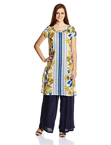 W For Woman Straight Kurta (15Fe14862-56243_Yellow_12)