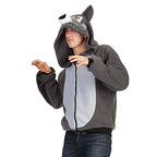 RG Costumes Men's Willie The Wolf Hoodie, Gray, Large