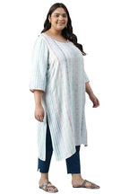 Aurelia Viscose Women Dobby Floral Yarn Dyed Straight Kurta