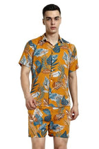 Dhruvi Trendz Mens Rayon Co-Ord Set Regular Fit Night Dress (Dt-Ms-6109&Sh192_Blue_M)