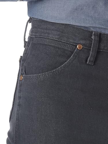 Wrangler Men's Cowboy Cut Slim Fit Jean, Charcoal Grey, 28W x 32L