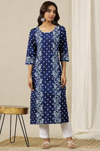 Aurelia WomenS Floral Printed Straight Kurta | Round Neck Kurta For Women | Printed Kurta For Women | Beautiful Regular Fit Kurt