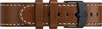 Timex Men's TW4B11300 Expedition Scout 43mm Brown/Black Leather Strap Watch