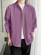 Leriya Fashion MenS Regular Fit Shirt (Lf-Ms-6271_Purple