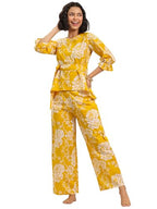Libas WomenS Cotton Regular Casual Night Suit (50317_Xl) Yellow