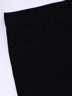 Dennis Lingo Men Slim Fit Black Chino Trousers