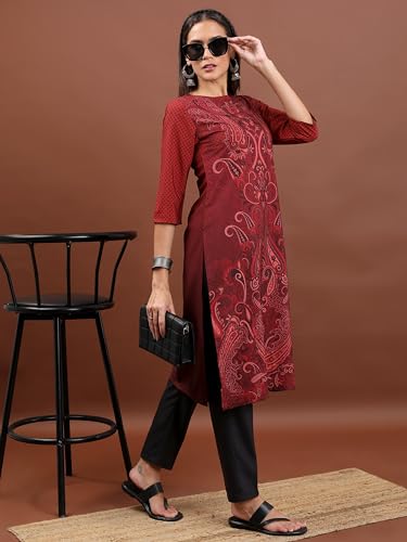Ketch WomenS Cotton Blend Regular Dress Shirt (Khku000389_Maroon