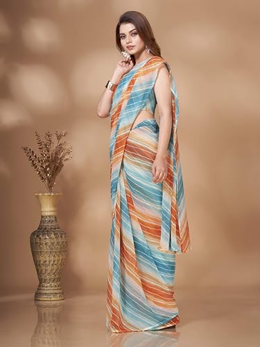 Womanista WomenS Leheriya Georgette (Ti_3334_Multicolor)