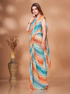 Womanista WomenS Leheriya Georgette (Ti_3334_Multicolor)