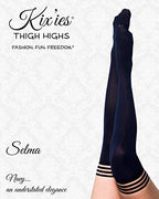 Kixies Selma Navy opaque Size B