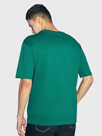 Bewakoof X Streetwear Mens Aventurine Green Oversized T-Shirt