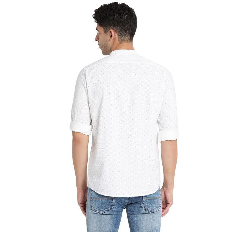 Turtle Men White Pure Cotton Printed Kurta Shirts